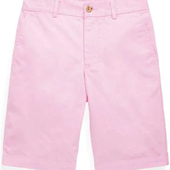 Boys Pale Pink Polo Chino Shorts - Picture 7 of 7